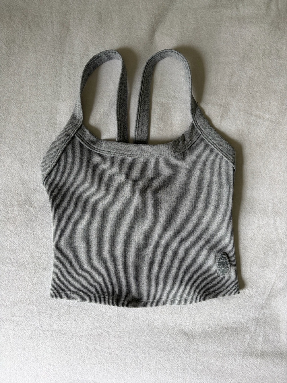 Free People All Clear Ribbed Grey Cami